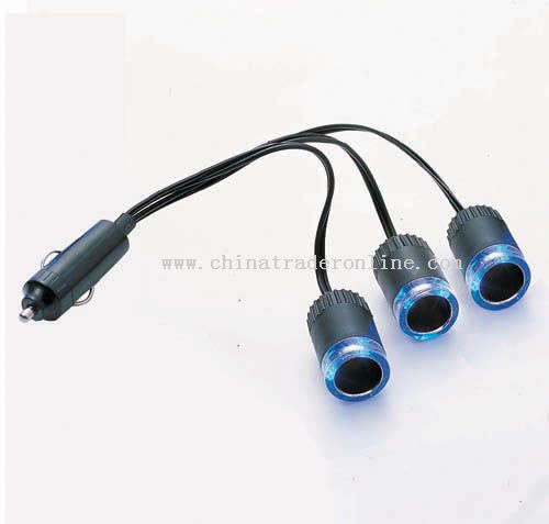 CIGARETTE SOCKET WITH LED from China