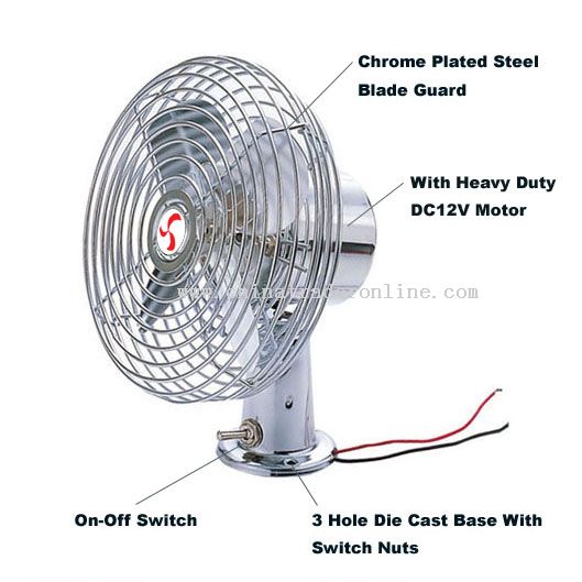 6 INCH METAL FAN WITH SWITCH from China
