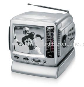 5  BLACK & WHITE TV with AM/FM TUNER