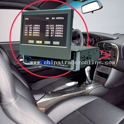 For Car DVD 7-inch full new color TFT LCD (wide angle 16:9 display)