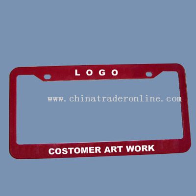 PLASTIC LICENSE PLATE FRAME