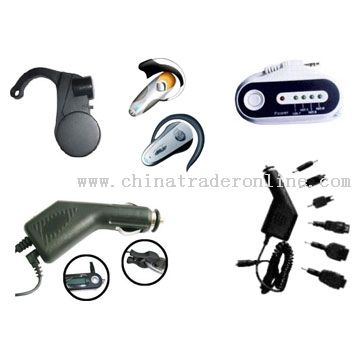 Mobile Charger, FM Transmitter, Bluetooth Earphones  from China