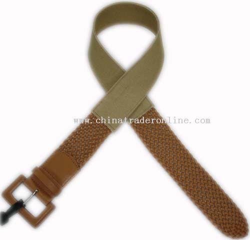 Braided canvas belt