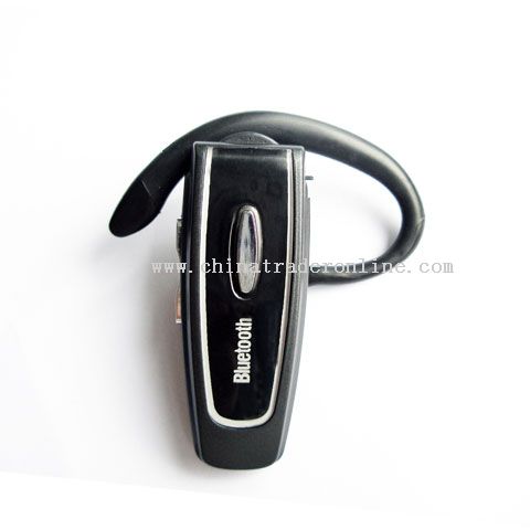 Black bluetooth earphone