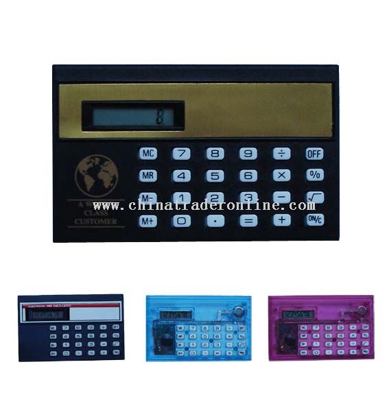 Card Size Calculator from China