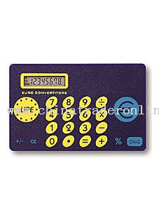 Fixed rate card size currency convertor