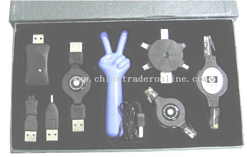USB charger and USB eye massager kit