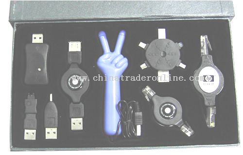 USB charger and USB eye massager kit from China