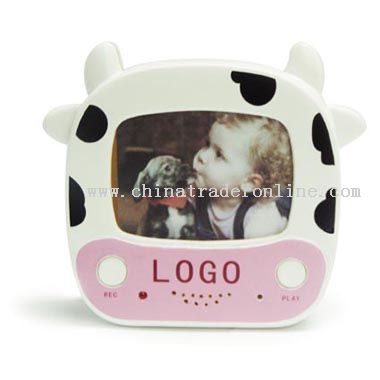 Cow photo frame & recorder