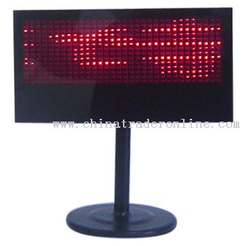 LED display with universal font