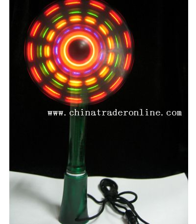 Stand-Up LED Mini Fan with Pen and Lanyard from China