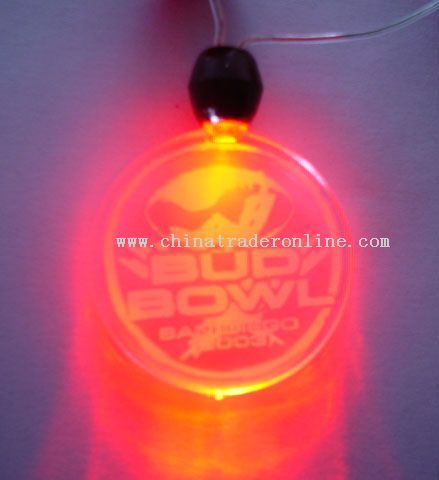Coin Shape LED Necklace