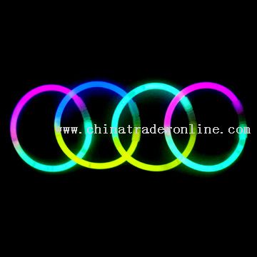 2-Color Glowstick Bracelets from China