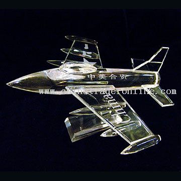 Crystal Airplane Model from China