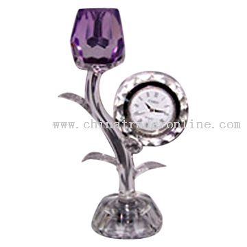 Crystal Flower Clock