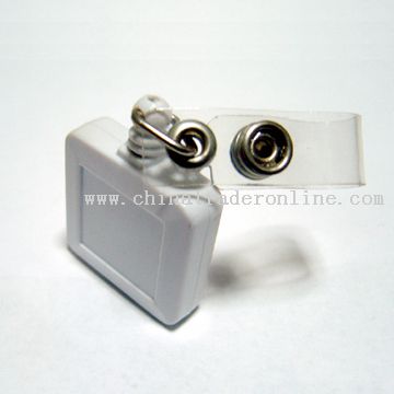 rectangle shape retractable badge holder from China