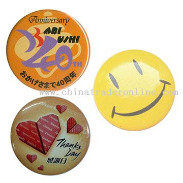 Badges, Pins & Buttons from China