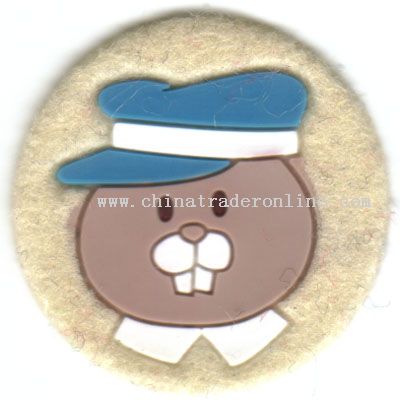 High frequency emboss badge from China