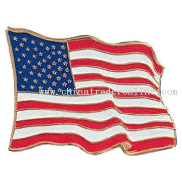 High Quality Flag-shape Pins in Various Designs from China