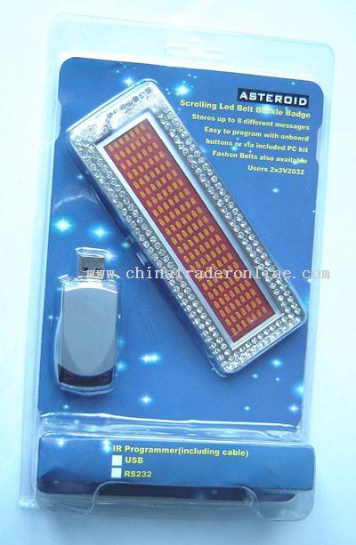 LED Belt Buckle Badge