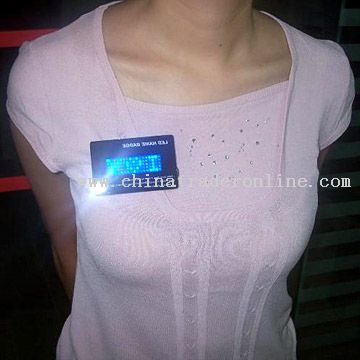 LED Name Badge from China