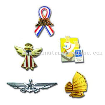 Pins, Badges from China