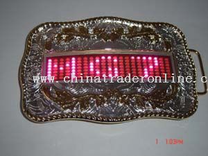 Western Style LED Buckle Badge from China