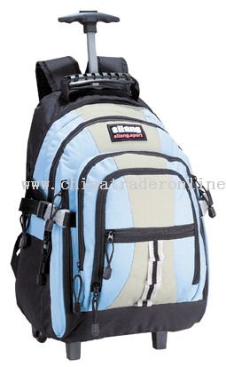 Oxford/PVC WHEELED BACKPACK