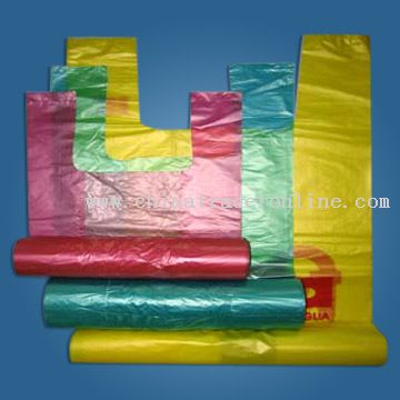 Colored T-Shirt Bags on Rolls from China