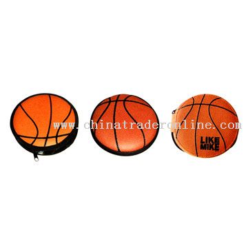 PVC Leather Basketball Shaped CD Holder from China