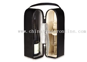 Leather Double Wine Tote from China