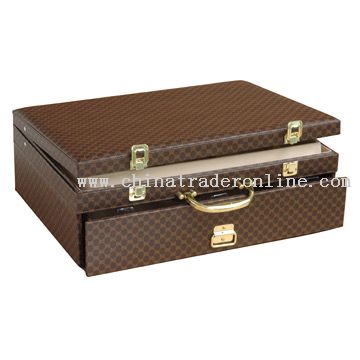 84pcs Lantern Line PVC Briefcase with Drawer from China