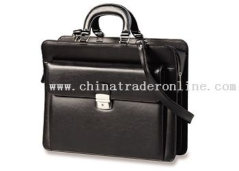 Executive Case in black synthetic leather material,