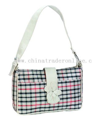 Polesster+PVC leather LADY BAG from China