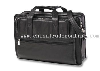 Executive bag in leather or pu materiallaptop/cloth sections and file sections. from China