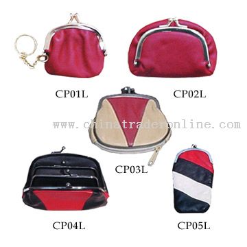 Cut-Piece Lambskin Coin Purse from China