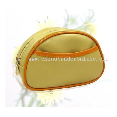 pvc leather + T/C cotton Cosmetic bag from China