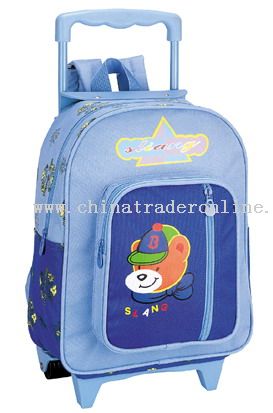 600X300D/PVC WHEELED SCHOOL BAG