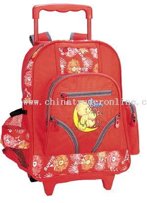 600X600D/PVC WHEELED SCHOOL BAG