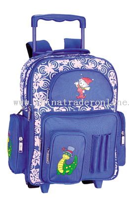 600X600D/PVC Wheel School Bag