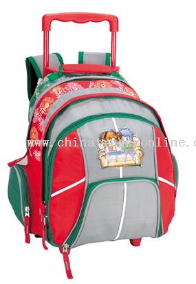 Micro fiber WHEELED SCHOOL BAG from China