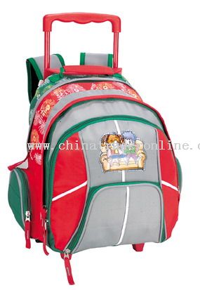 Micro fiber WHEELED SCHOOL BAG