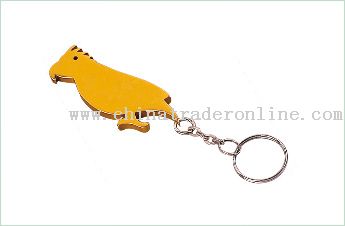 Animal Shape Bottle Opener Keychain