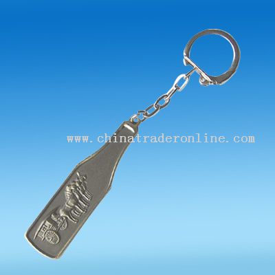 Bottle Shape Bottle Opener keychain from China