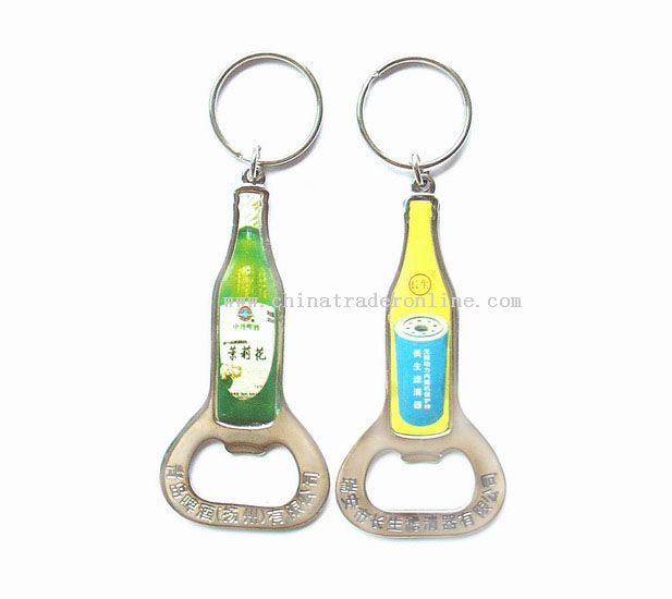 Bottle Shape bottle opener with keyring