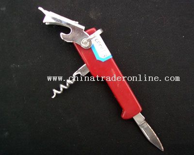 Bottle Opener with Corkscrew