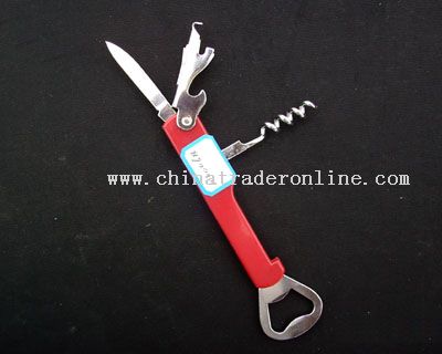 Bottle Opener with Corkscrew