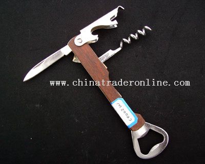 Bottle Opener with Corkscrew