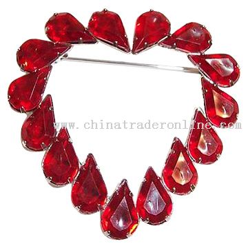 Acrylic Stone Brooch