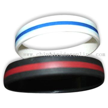 Imprint Circle Silicone Wristbands from China